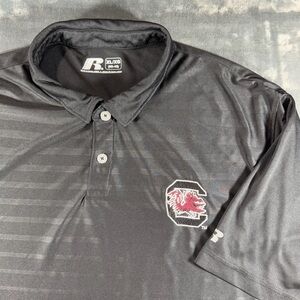 Russell University of South Carolina USC Gamecocks Short Sleeve Polo Mens XL